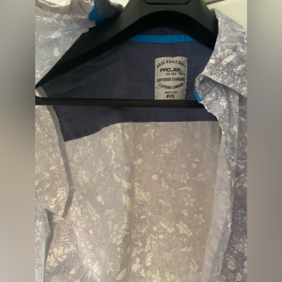 PROJEK Raw Floral print Mens 100% cotton Short Sleeve Button Up Shirts. S. - Picture 4 of 12